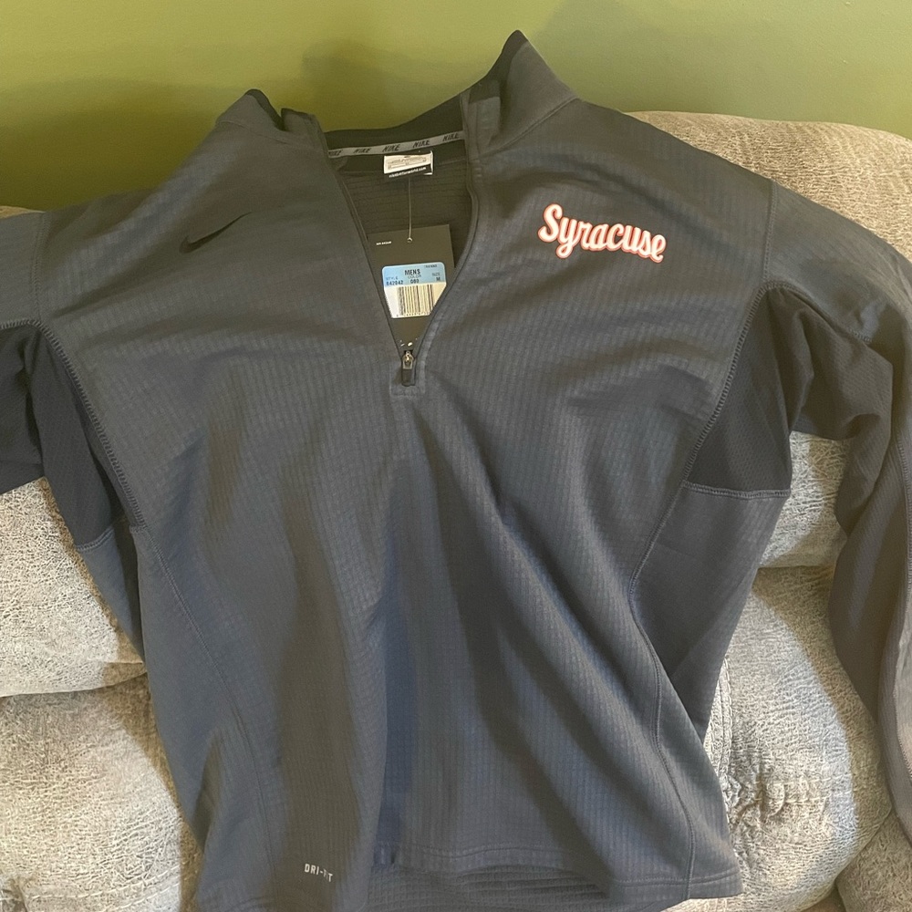 Men’s quarter zip Nike Dri-fit Syracuse pullover new with tags